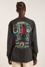 winter solstice long sleeve tee- charcoal