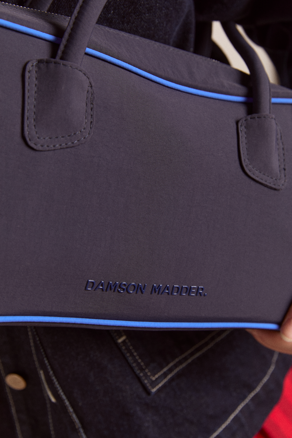 lenny large bowler bag - navy