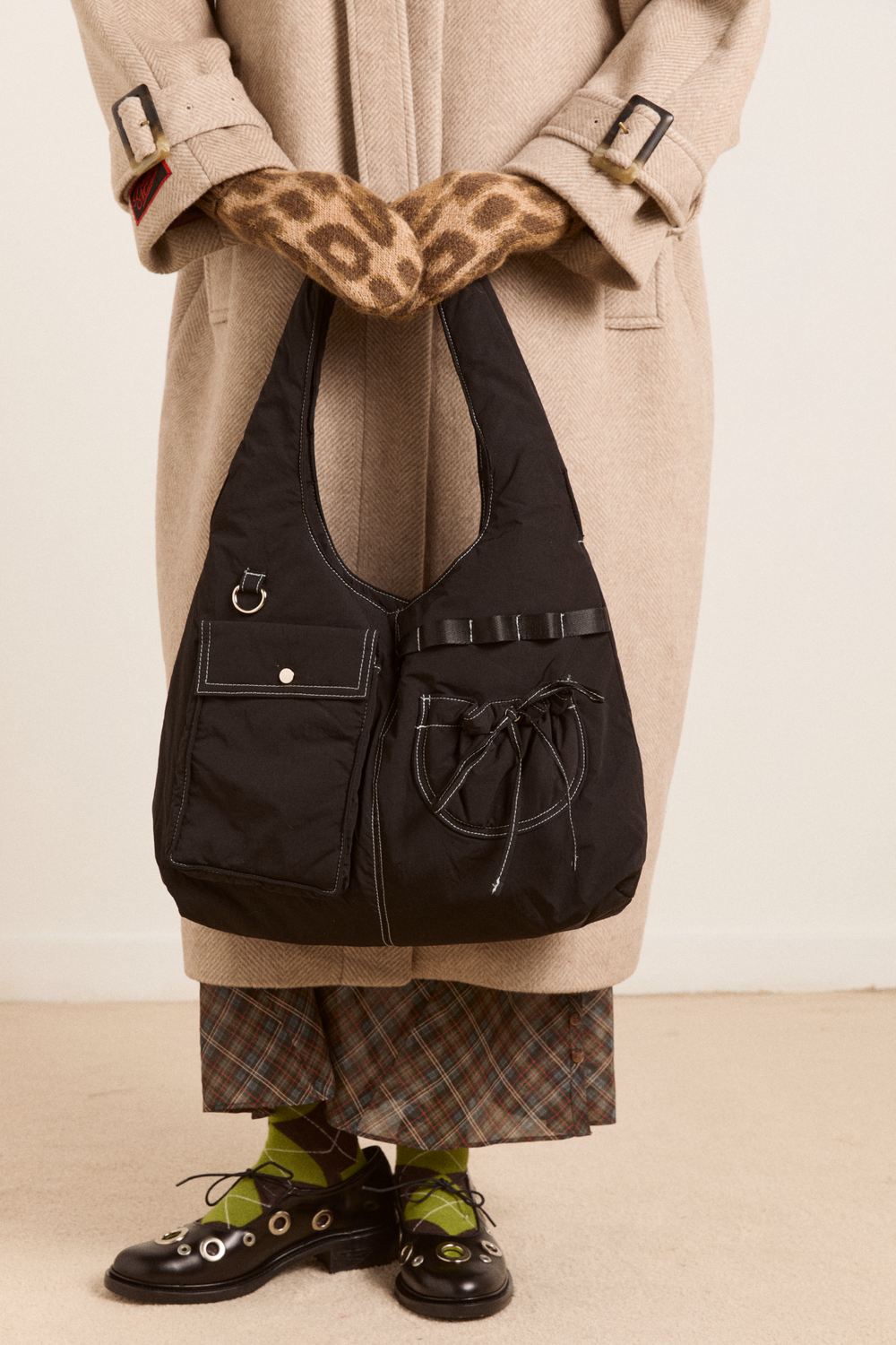 multi pocket roisin bag - black