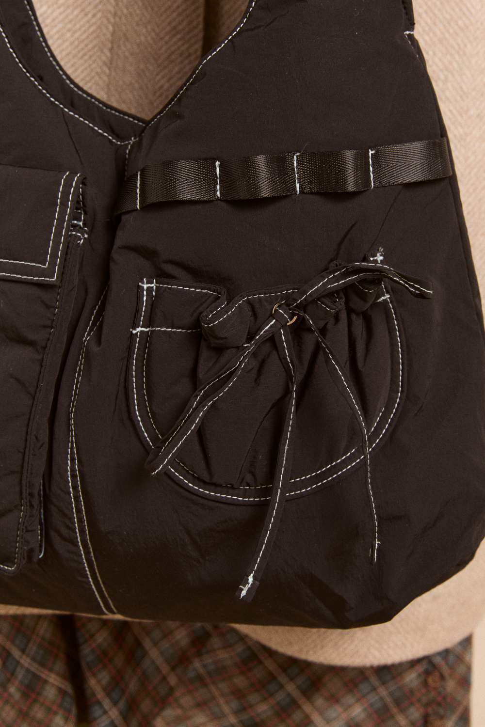 multi pocket roisin bag - black