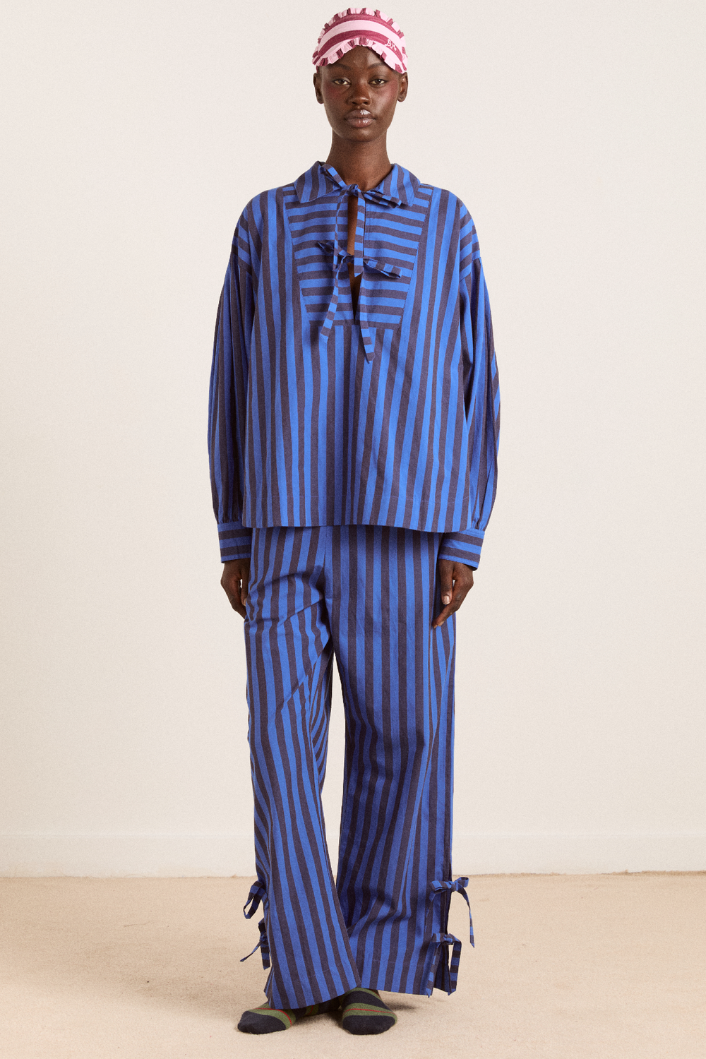 floki pj set - blue stripe