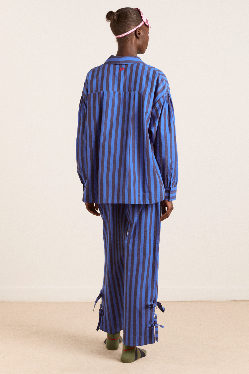 floki pj set - blue stripe