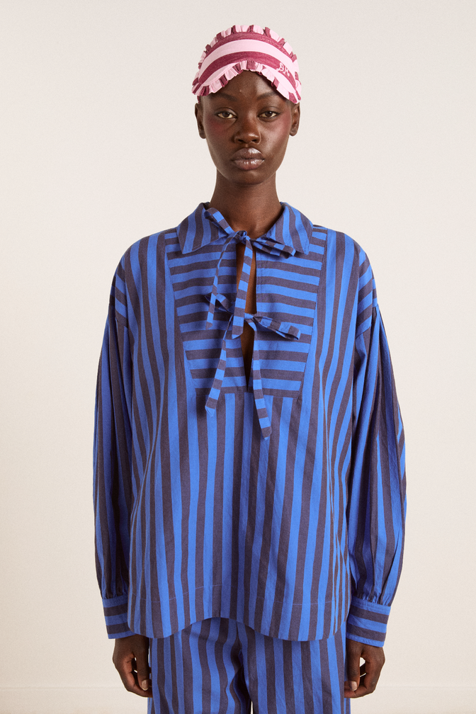 floki pj set - blue stripe