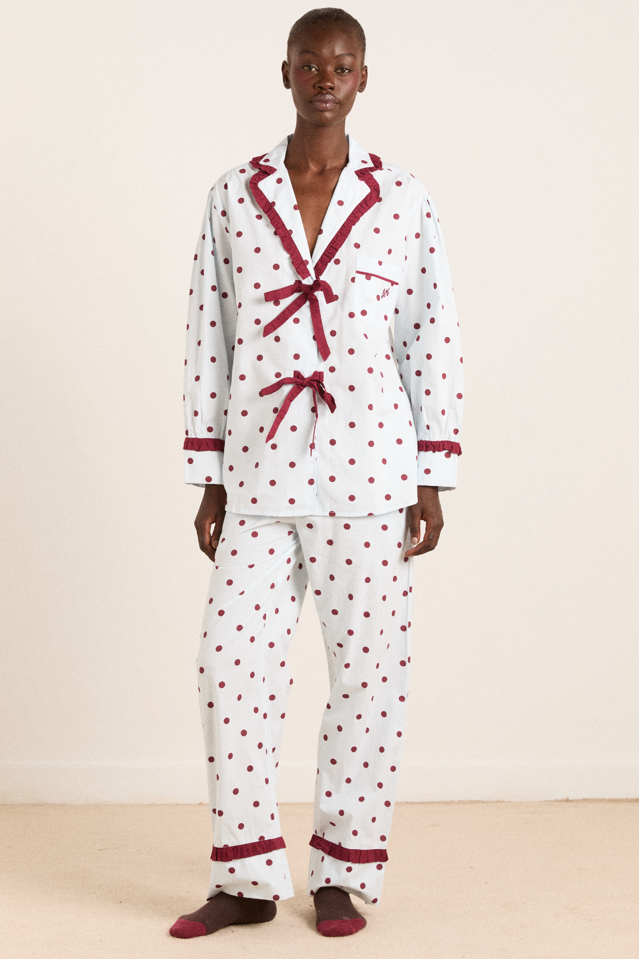 Antonella Pj Set - Polka Dot – Damson Madder
