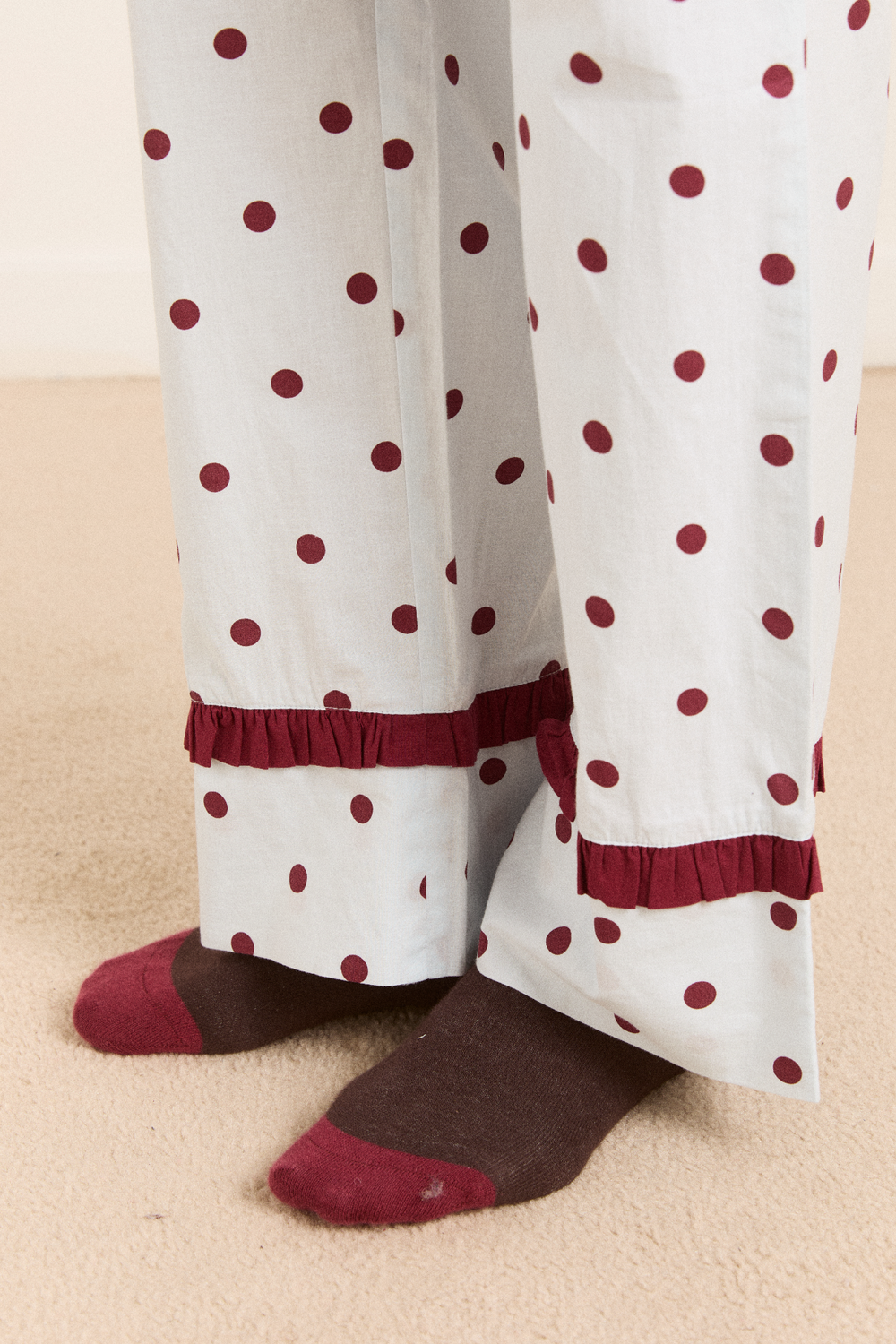 antonella pj set - polka dot