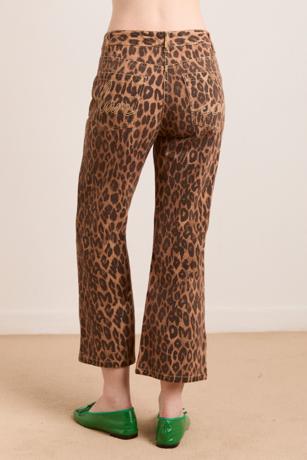kenny twill trouser- leopard
