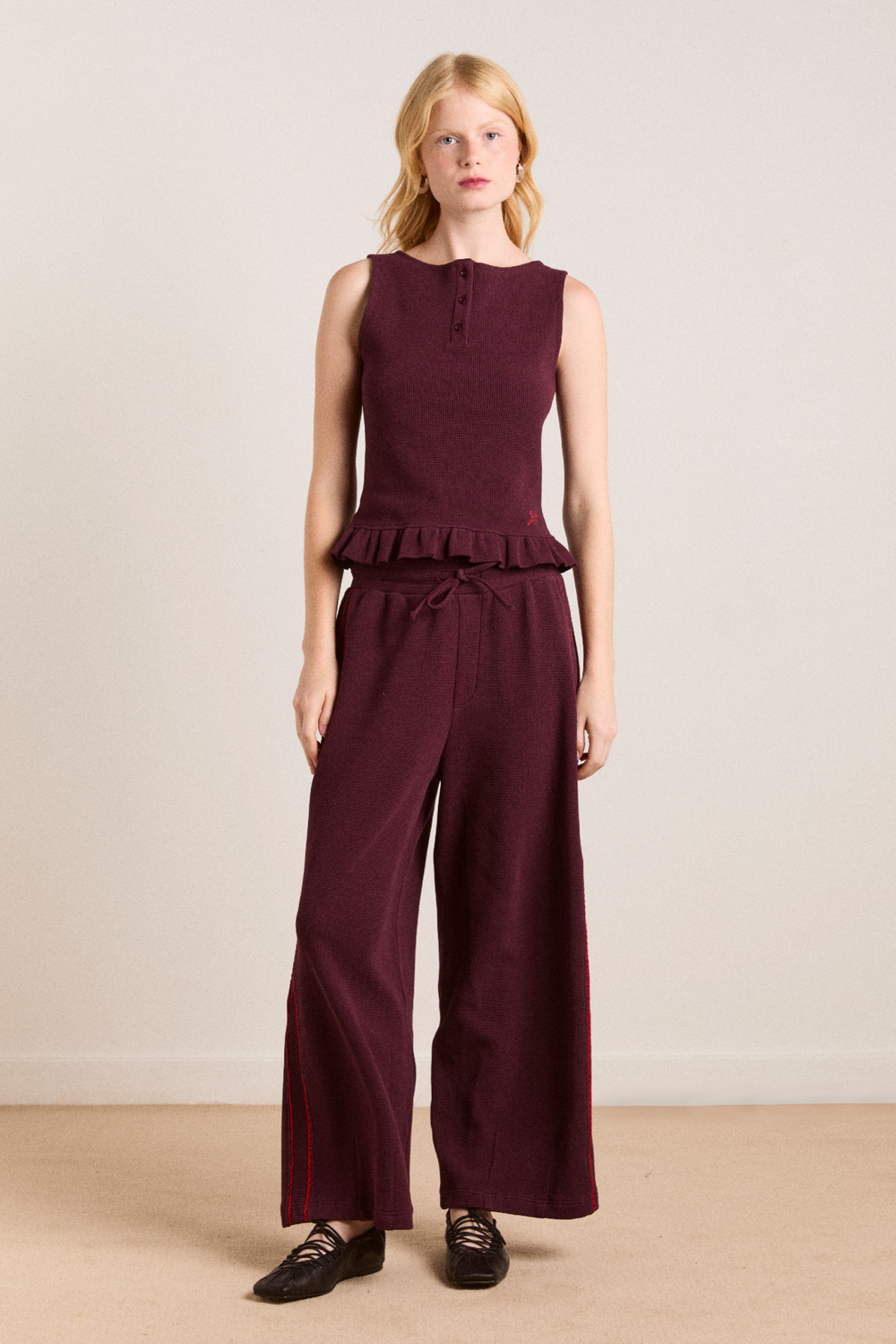 hattie waffle cami - burg