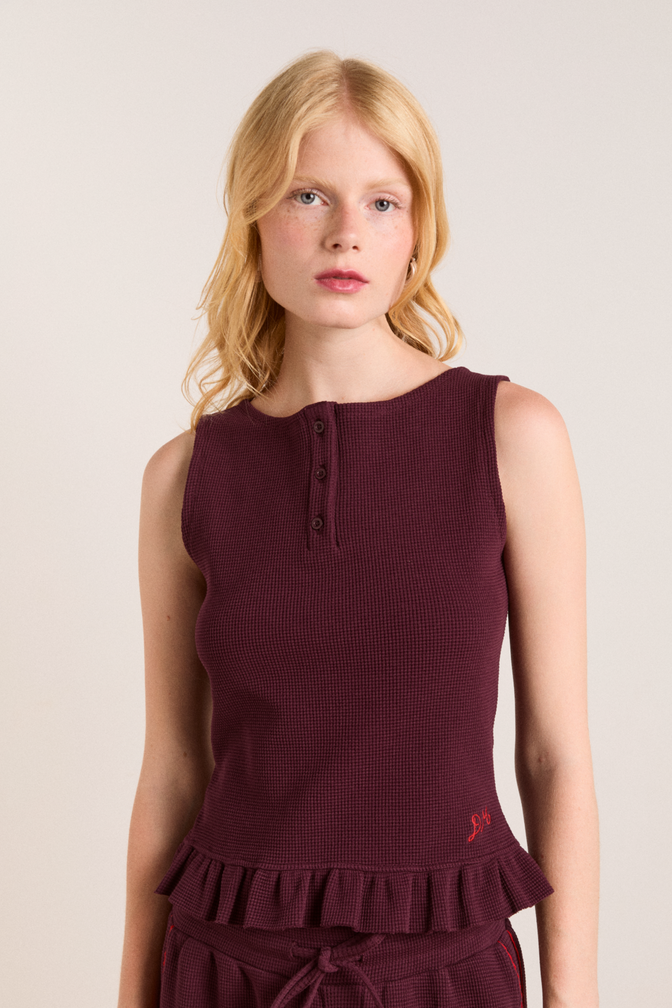 hattie waffle cami - burg