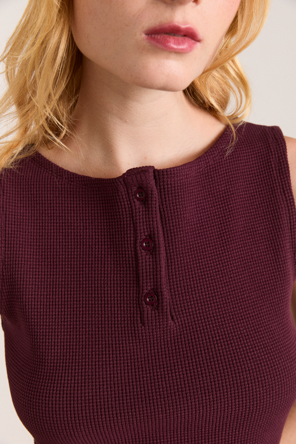 hattie waffle cami - burg