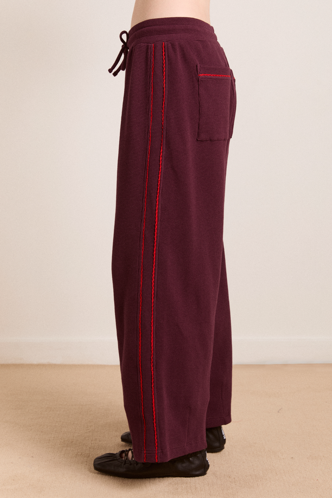 piper waffle jogger - burg