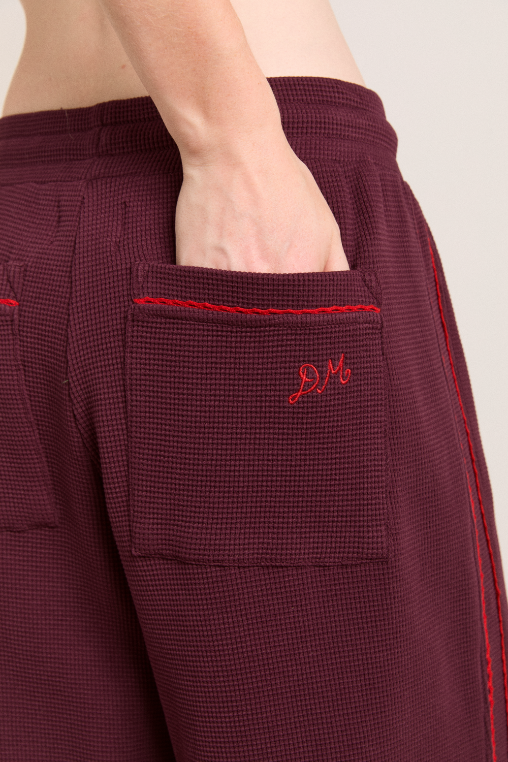 piper waffle jogger - burg