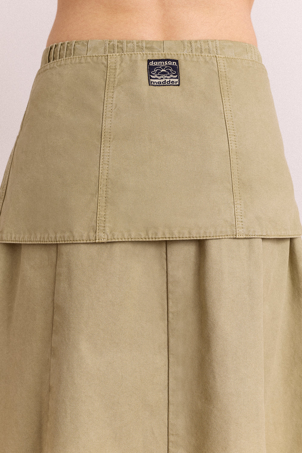 Arabella Skirt With Removable Belt- Sage Grey