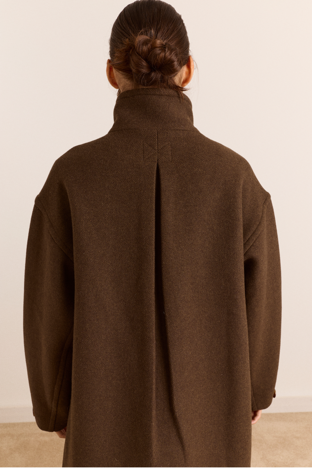 Agnes Wool Coat- Chocolate