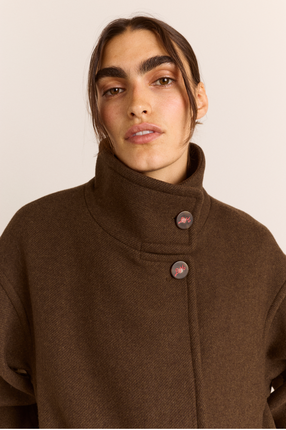 Agnes Wool Coat- Chocolate