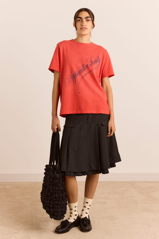 Appreciation Society Relaxed Dad Tee - Red
