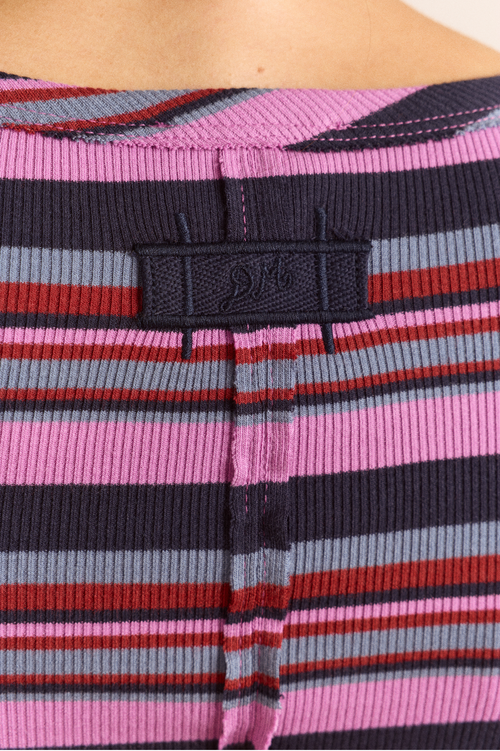 Arlea Long Sleeve Tee - Purple Stripe