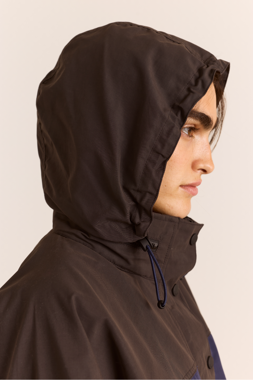 Athena Raincoat - Navy Sage Mix