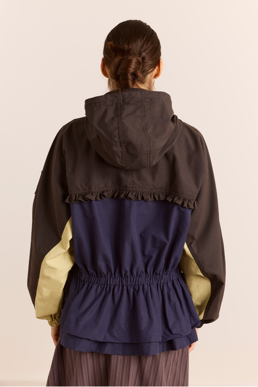 Athena Raincoat - Navy Sage Mix