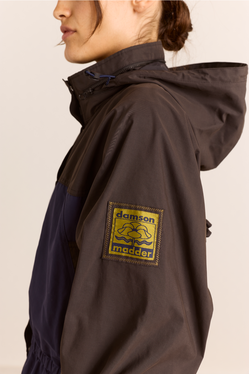 Athena Raincoat - Navy Sage Mix