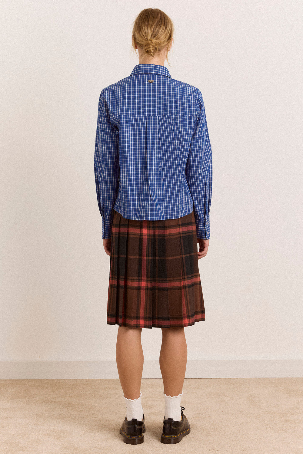 Bernice Kilt- Rust Large Check