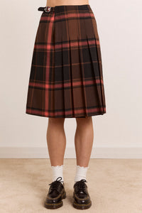 Bernice Kilt- Rust Large Check