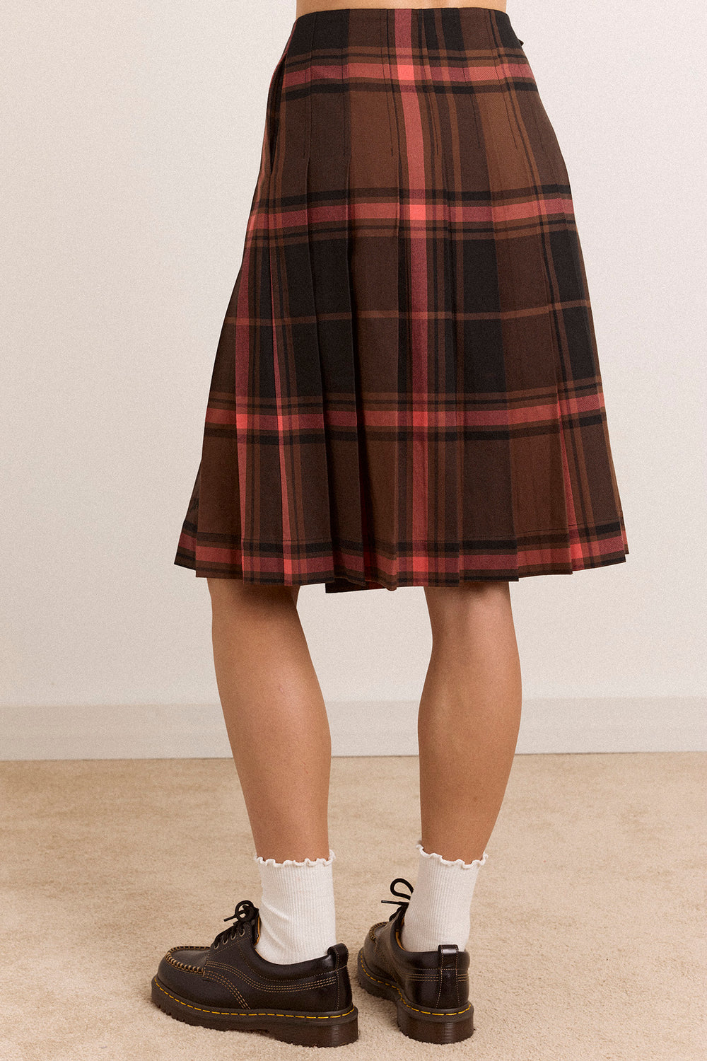 Bernice Kilt- Rust Large Check