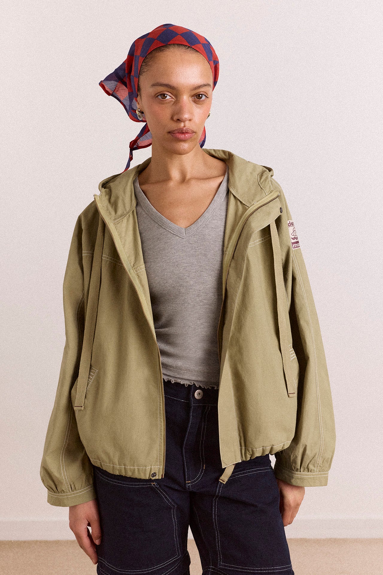 blake hooded jacket - sage – Damson Madder