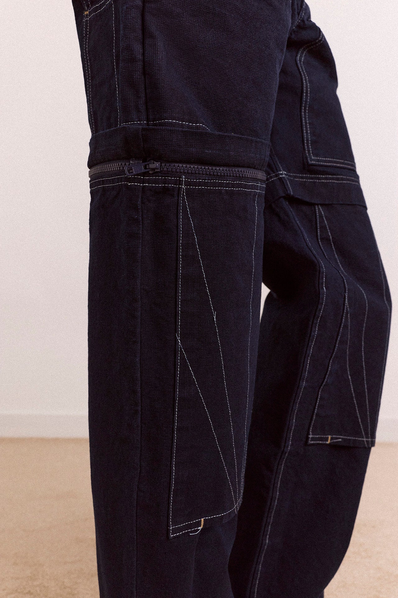 laura workwear denim zip off jeans – Damson Madder