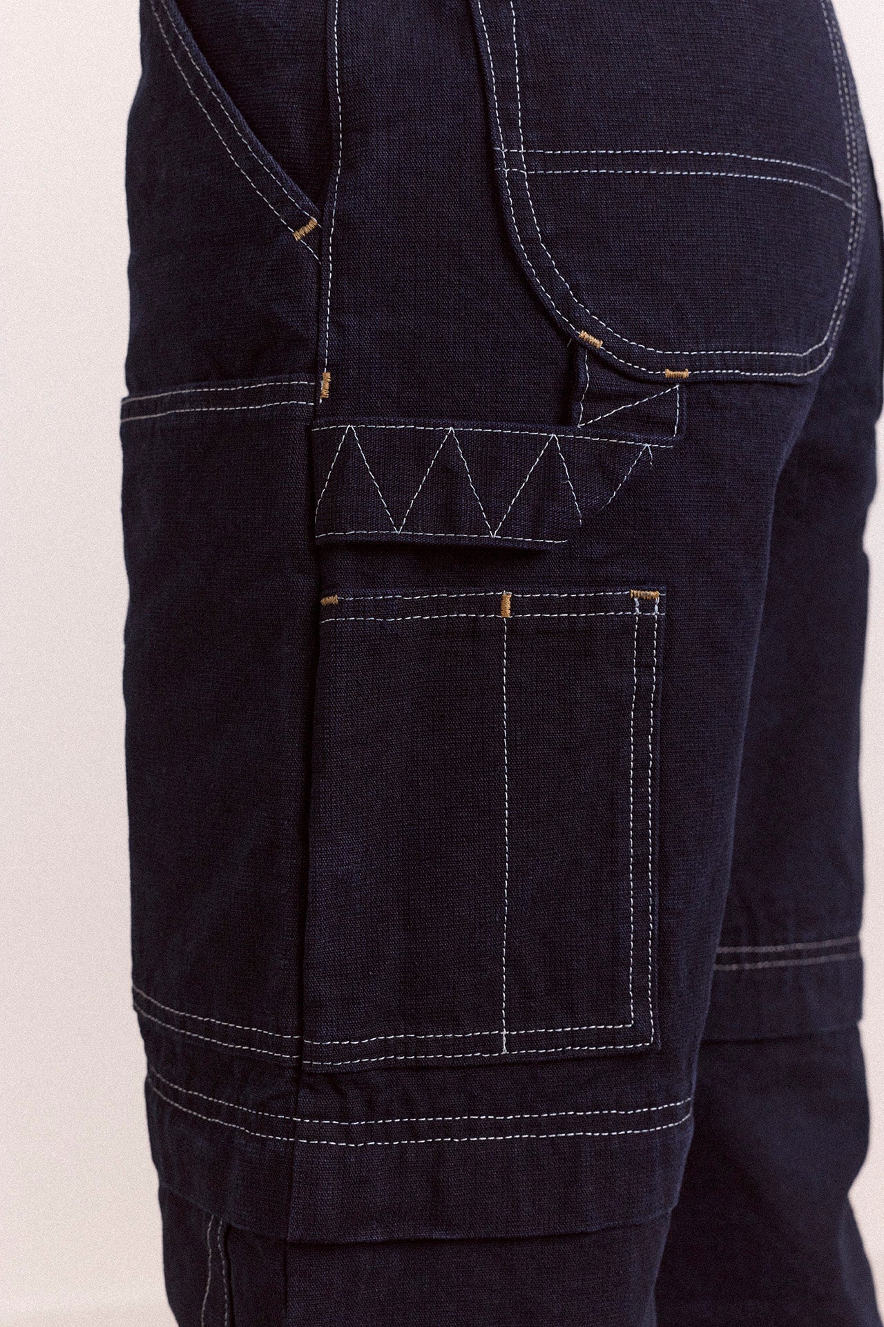 laura workwear denim zip off jeans – Damson Madder