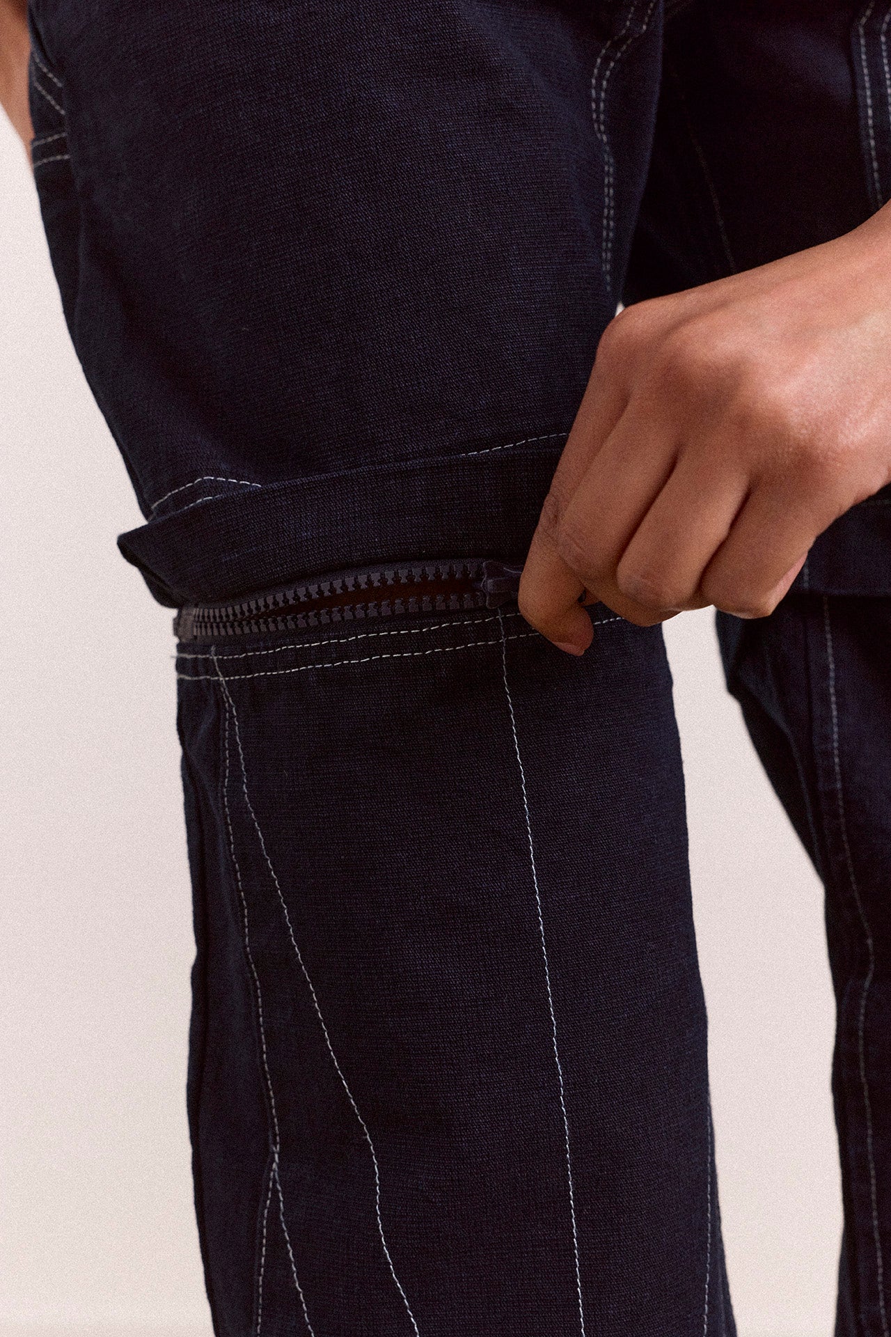 laura workwear denim zip off jeans – Damson Madder