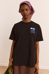 Nature Bathing Graphic Tee - Black