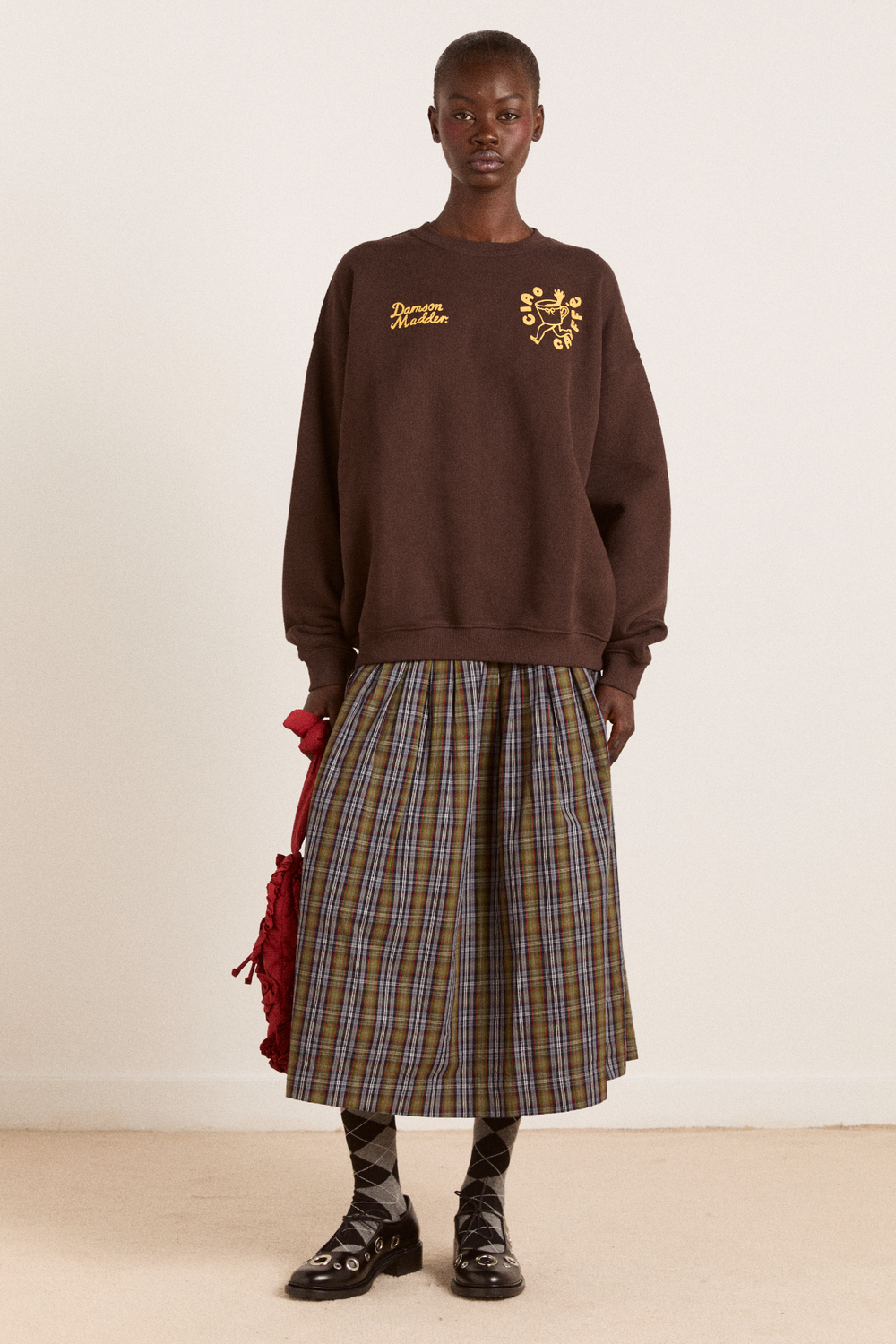 ciao cafe sweatshirt - chocolate