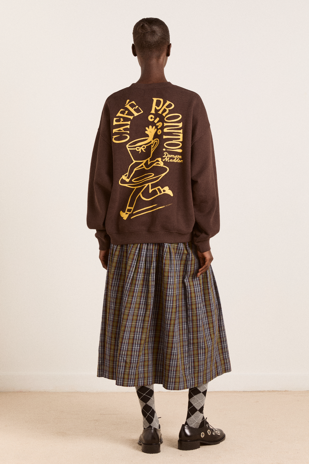 ciao cafe sweatshirt - chocolate