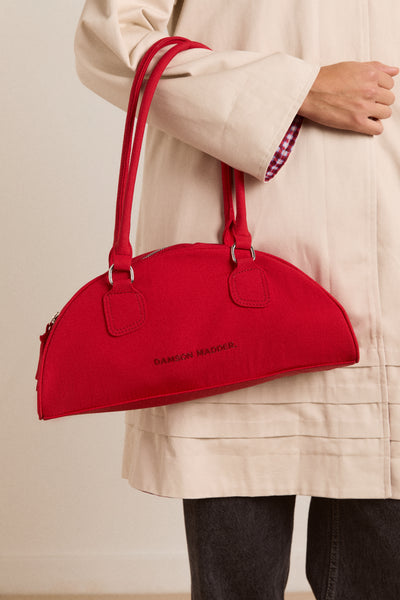 berta bowler bag - red