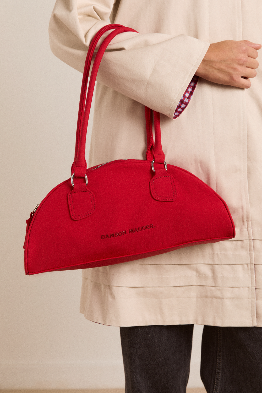 berta bowler bag - red
