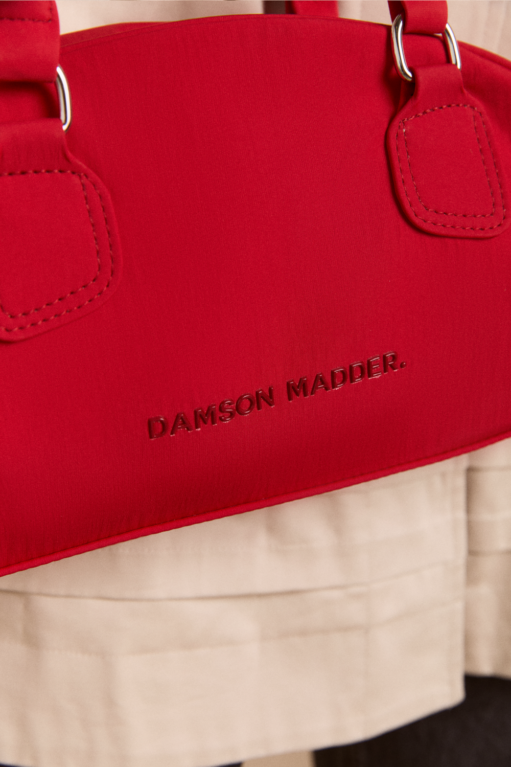 berta bowler bag - red