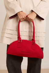 berta bowler bag - red