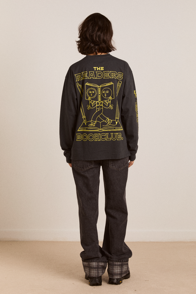 the reader ls tee - charcoal