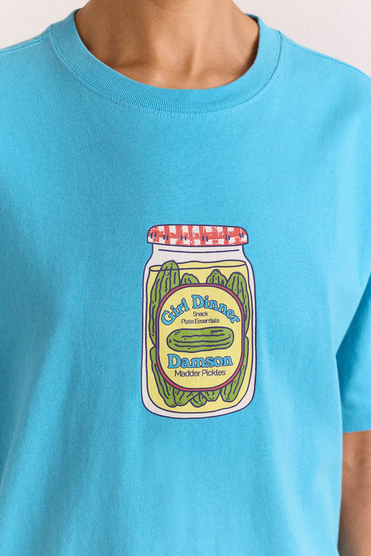 Snack Plate Graphic Tee - Blue – Damson Madder