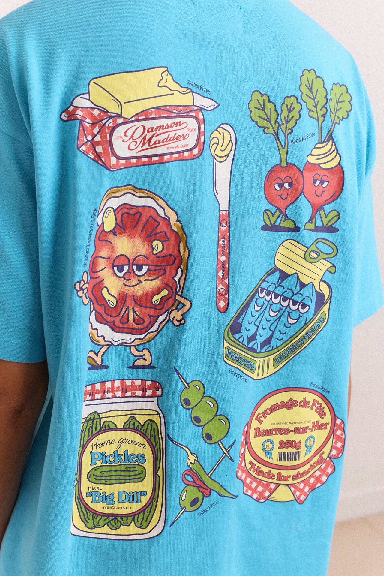 Snack Plate Graphic Tee - Blue – Damson Madder