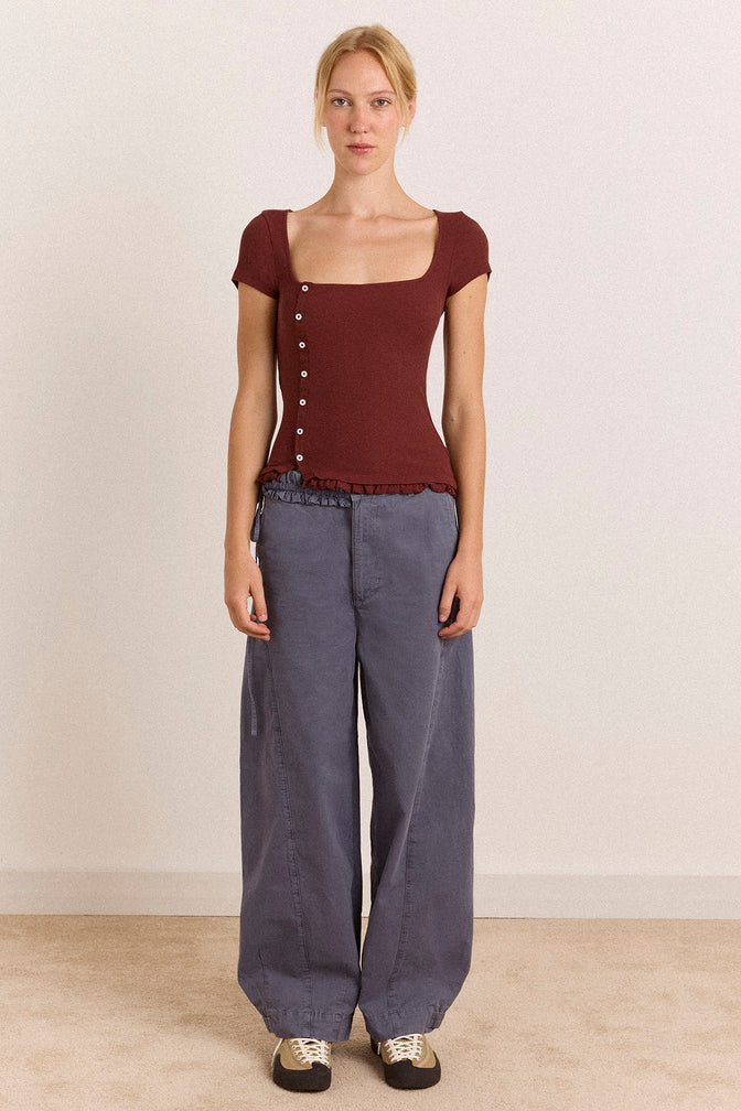 Liv Trouser - Grey Blue