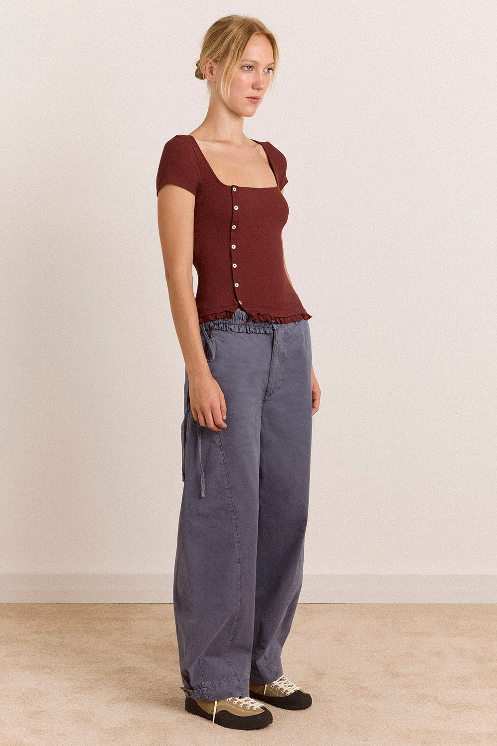Liv Trouser - Grey Blue