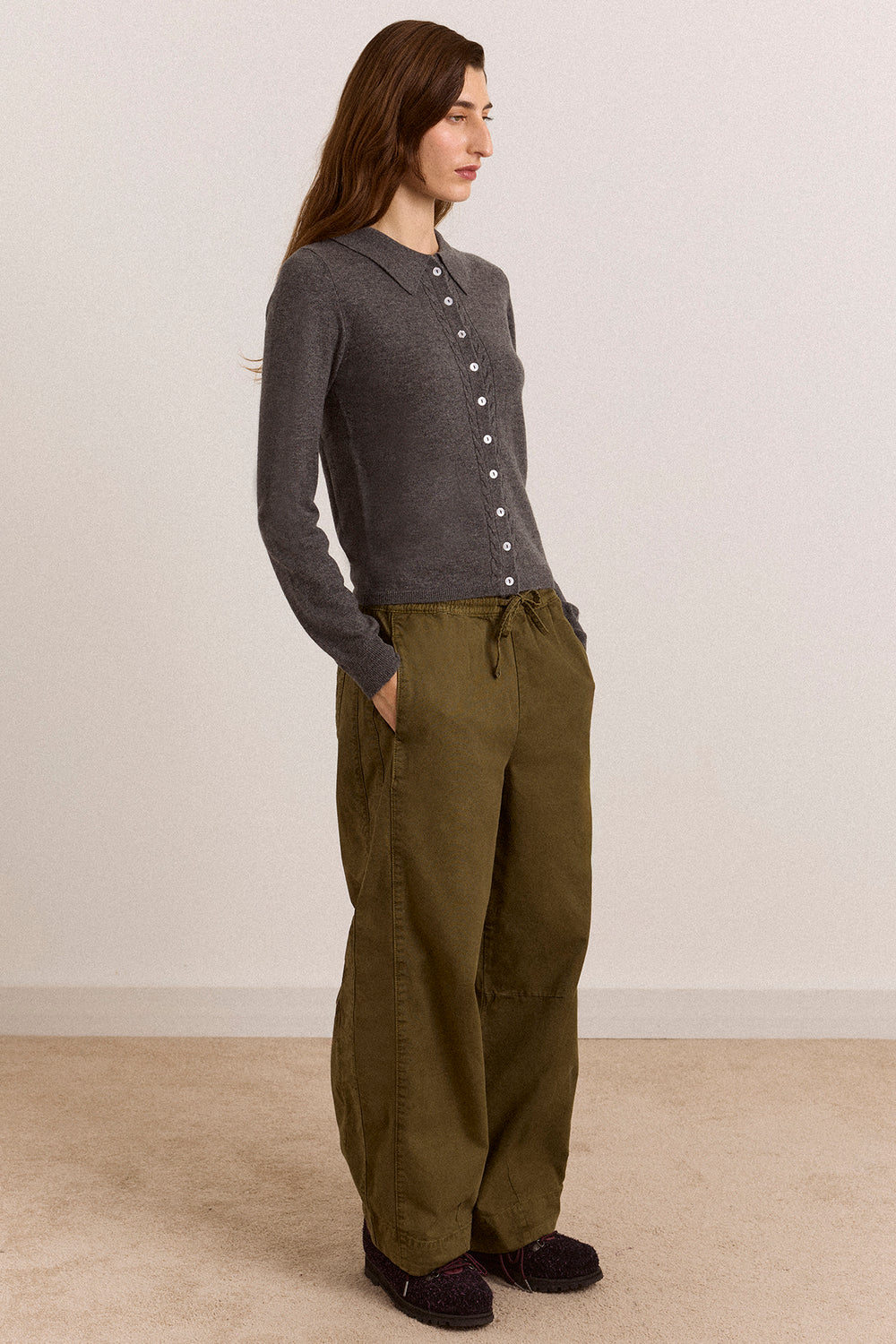Felix Twill Trousers - Olive