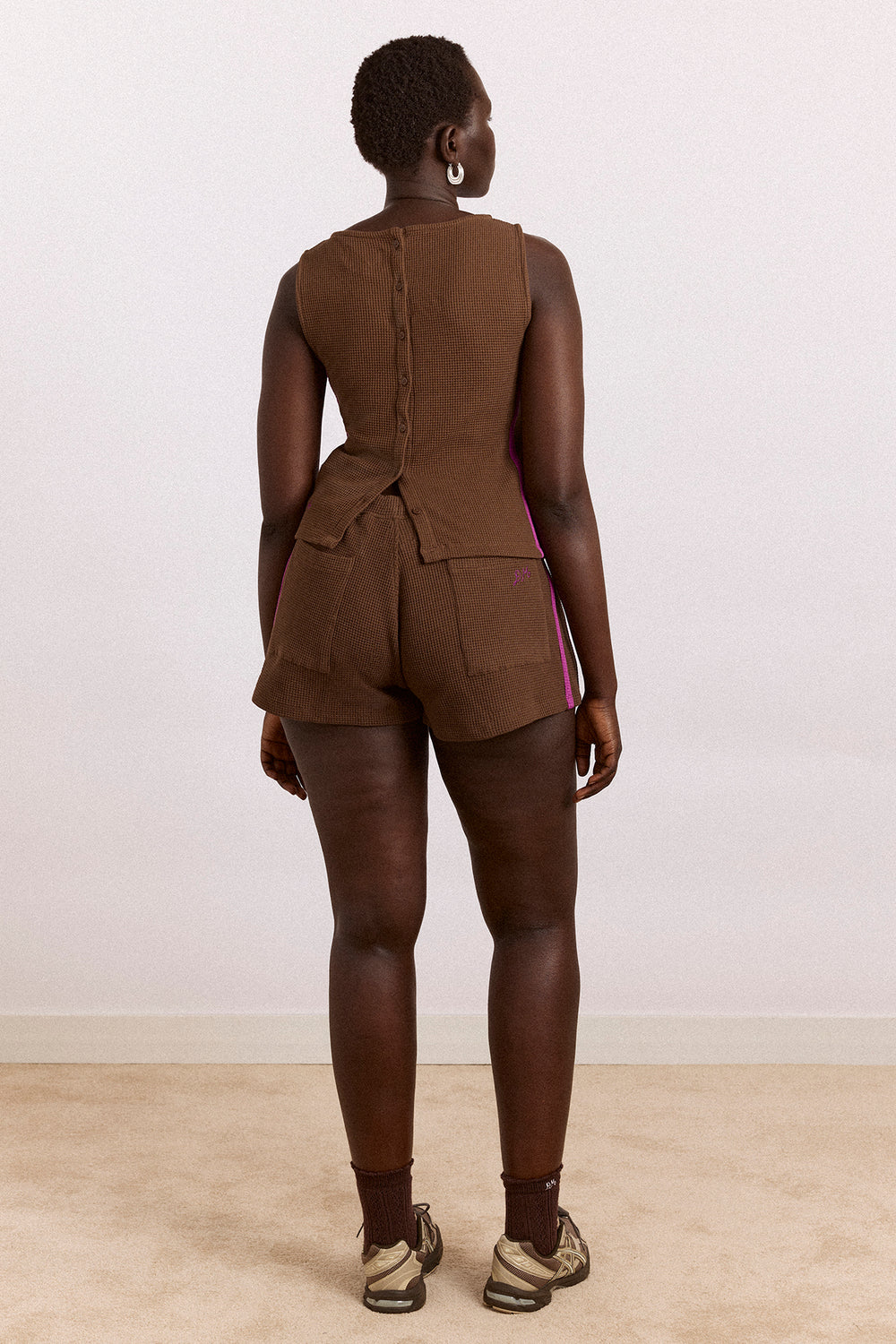 Rylee Waffle Short - Choc
