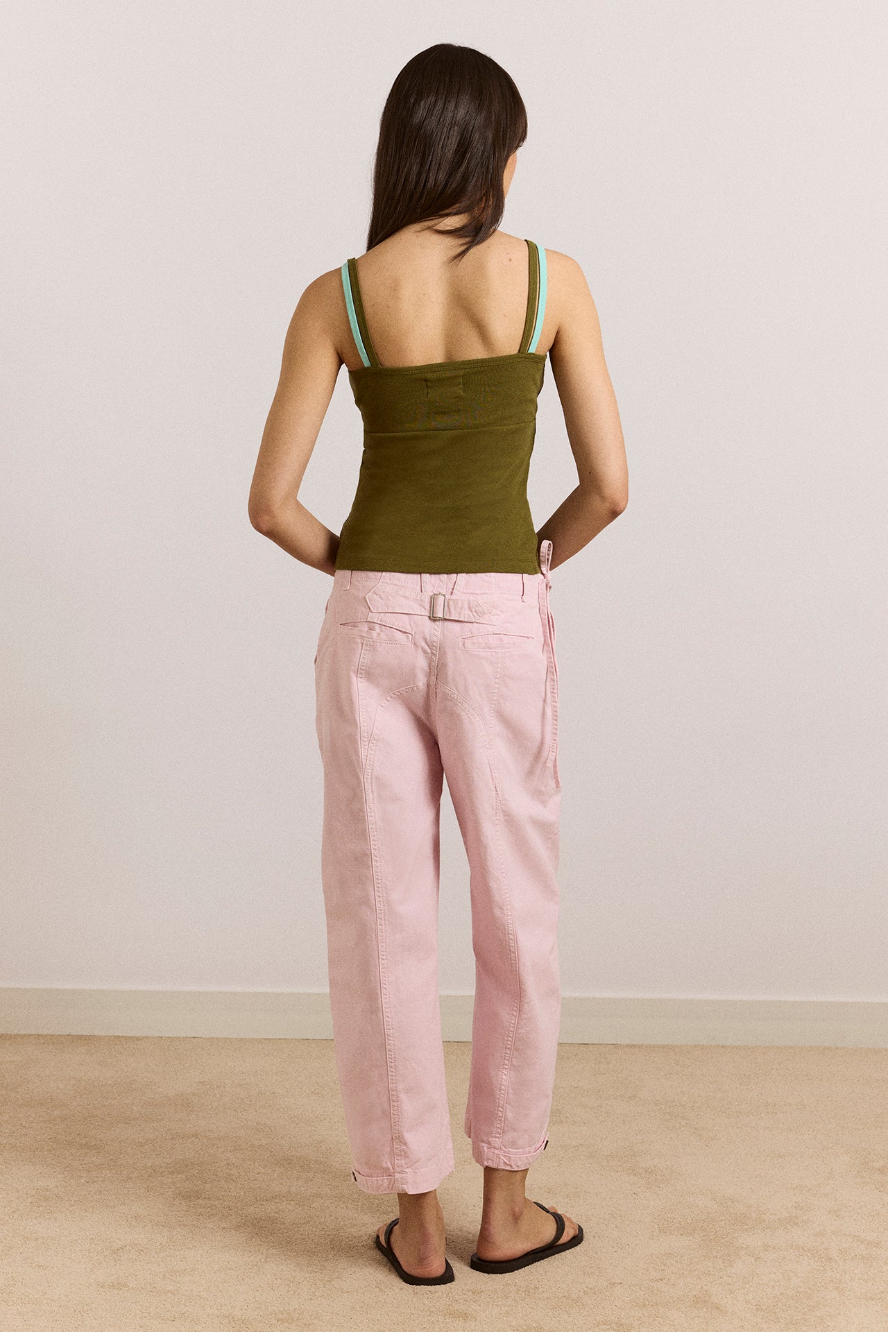 Britt Layered Cami - Green – Damson Madder