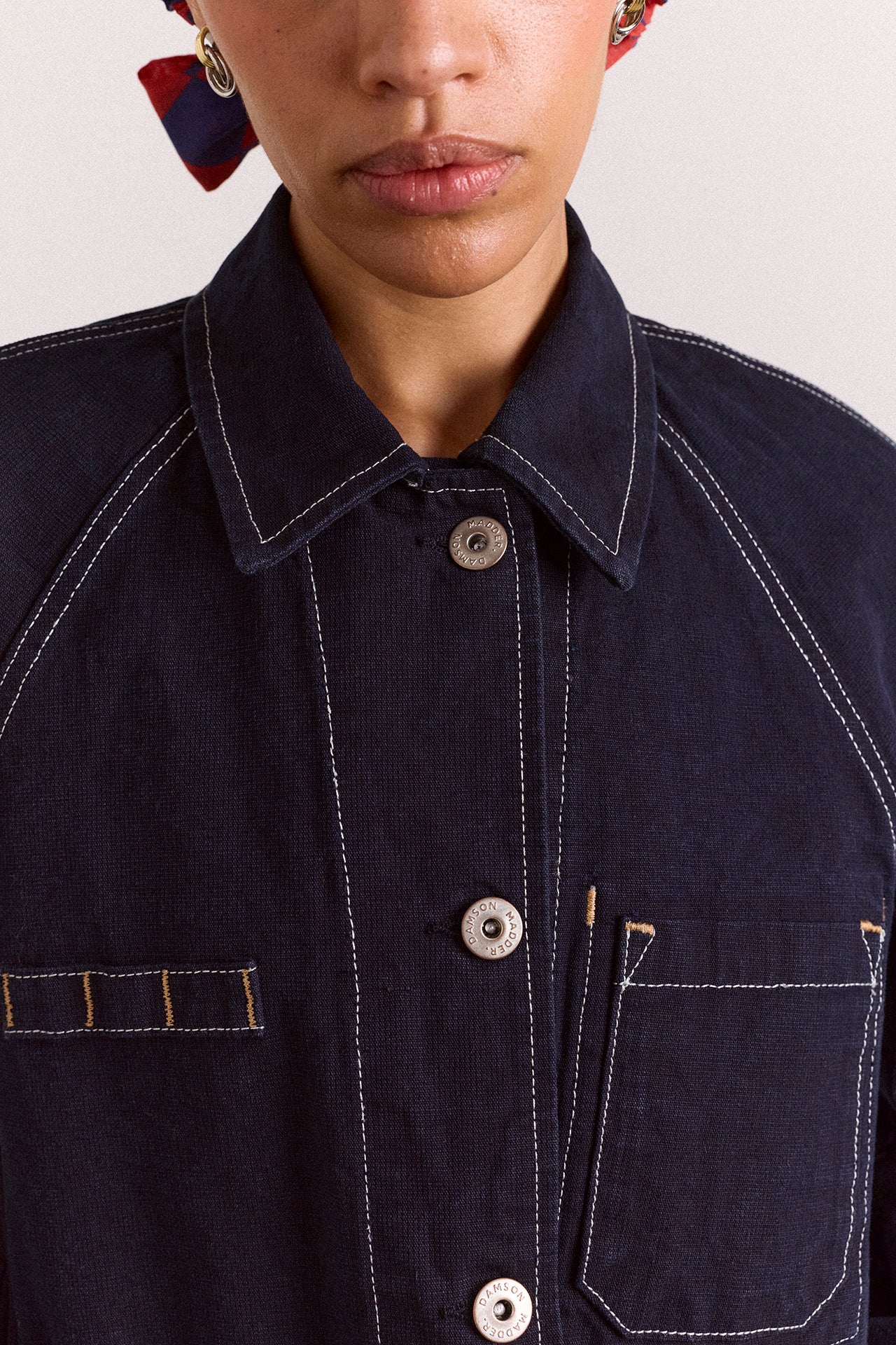 Julia Workwear Denim Jacket – Damson Madder