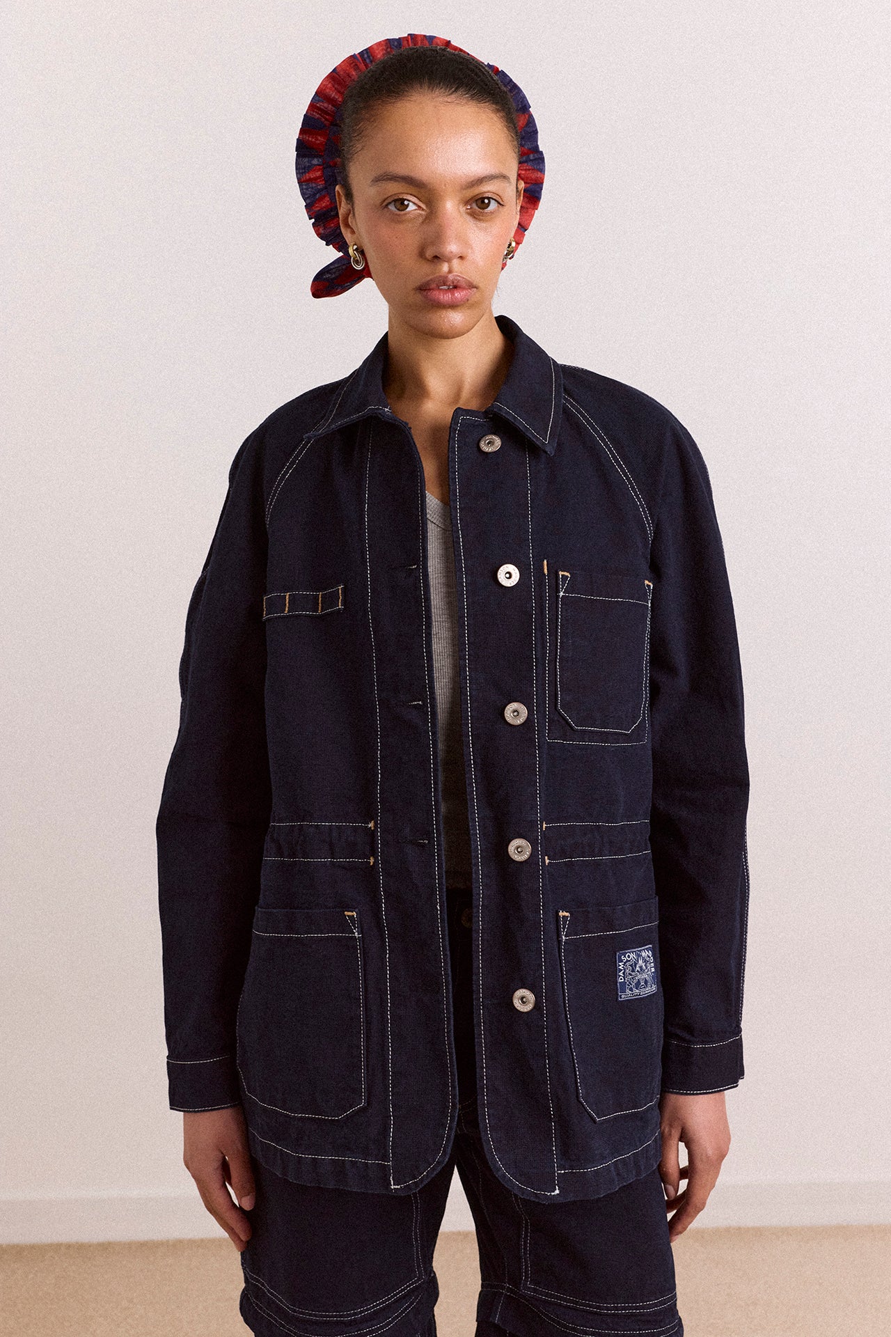 Julia Workwear Denim Jacket – Damson Madder