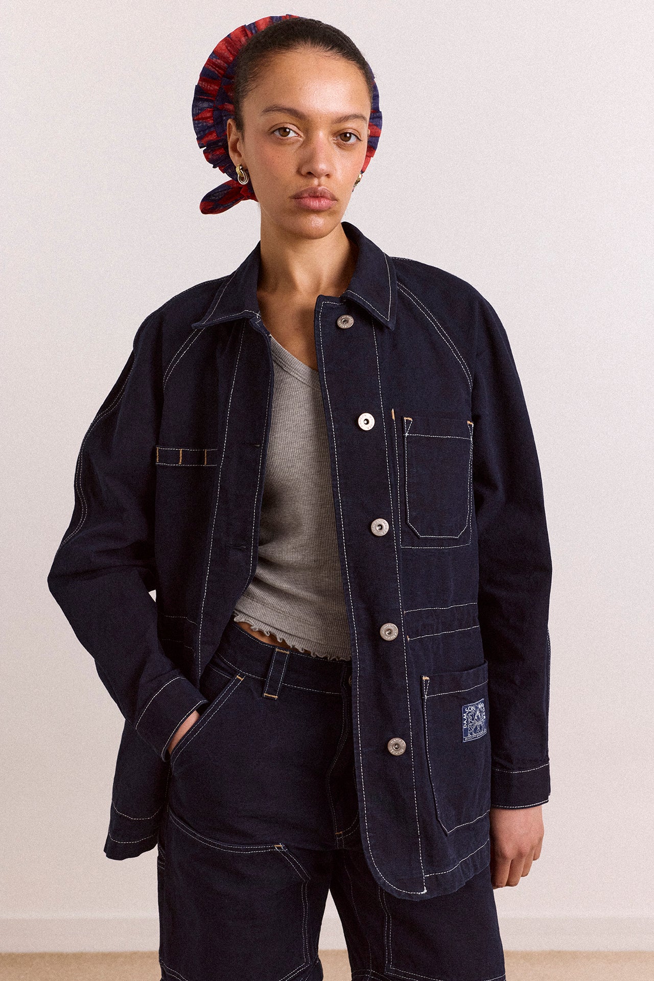 Julia Workwear Denim Jacket – Damson Madder