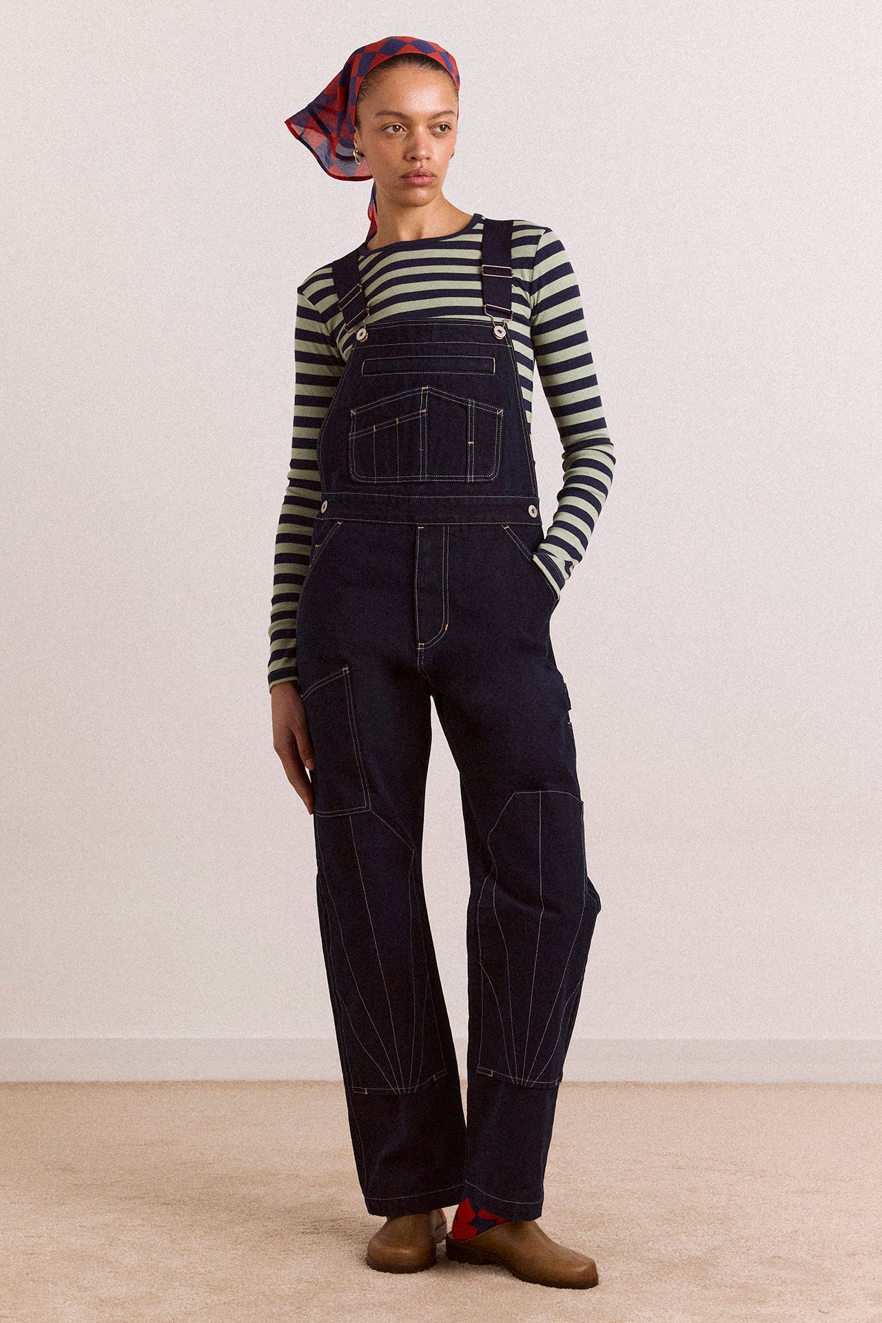 lisa workwear denim overalls – Damson Madder