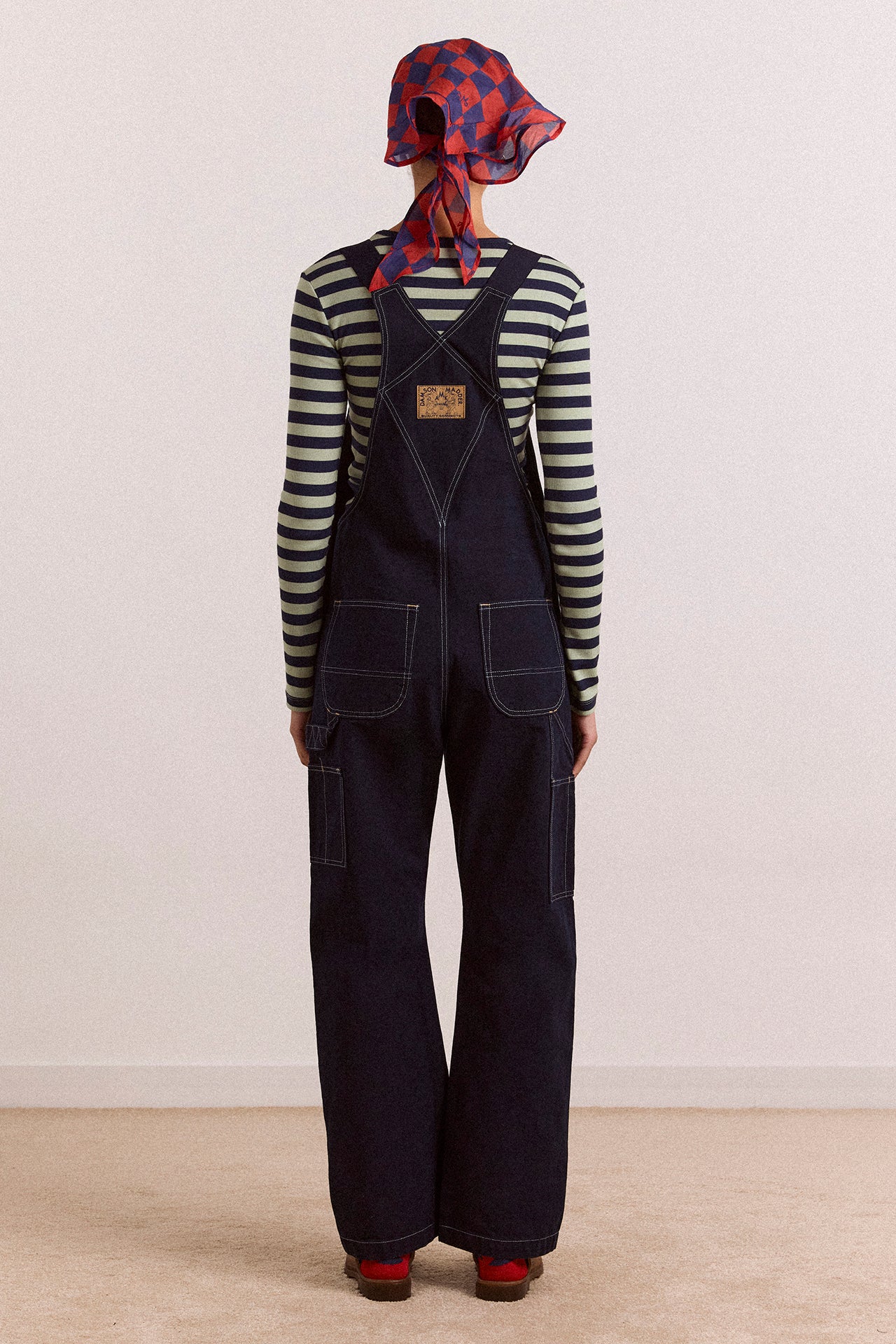 Lisa Workwear Denim Overalls – Damson Madder